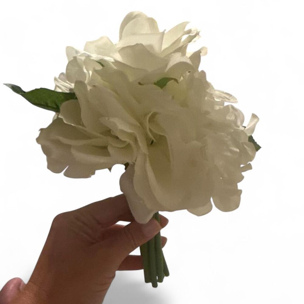 Artificial White Peony Bouquet Wedding Floral Centerpiece Décor